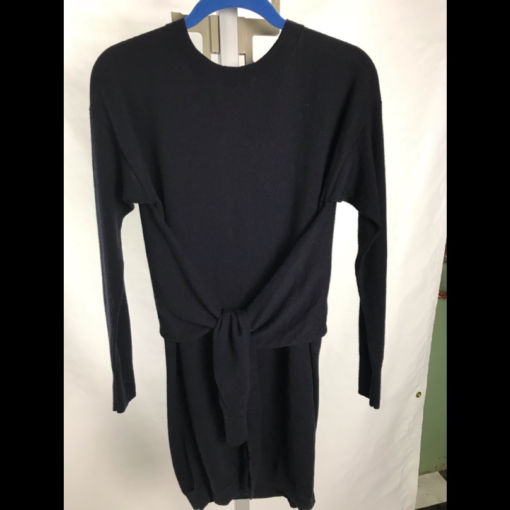 Club Monaco black long sweater/short dress Sz XS